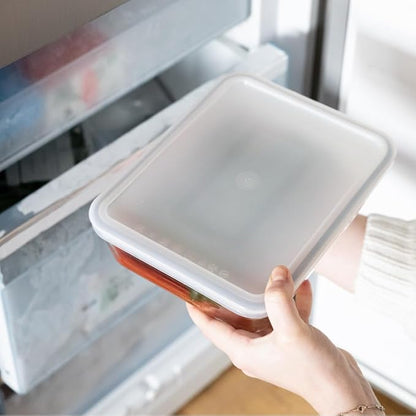 "Pyrex Cook&Freeze Recipient Care Glass Size with lid 20.5 x 20.5 x 7.5 cm - Without lid 20 x 20 x 7 cm