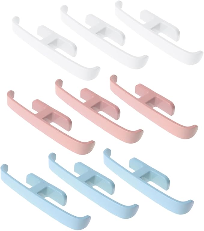9pcs Wall Mounted Slipper Rack Closet Organizers and Storage Store Revolving Shoe Racks Door Shoe Holder Shoes Rack Over The Door Hooks Hanging Accessory Para Slot Pole Pull Rod