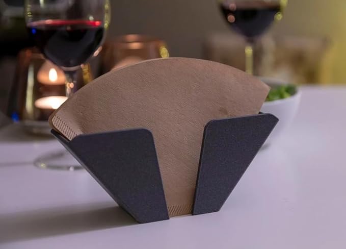 Coffee Filter Holder Wall Mount | Coffee Machine Filter Storage | For Coffee Makers Keep Countertop Clean | Decaf/Brew/Roast Filter Storage (Random)