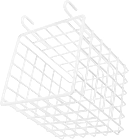 4pcs Over the Door Wire Basket Organizer Sturdy Iron Hanging Storage Basket for Kitchen Pantry Craft Space Saving with Capacity and Resistant Finish