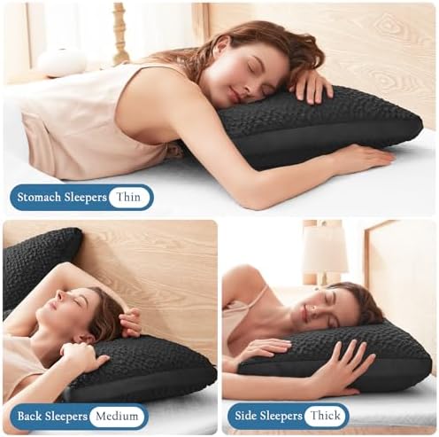 Side Sleeper Pillow for Neck & Shoulder Comfort, Cooling Cervical Contour - Image 6