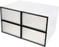 STOBAZA 4pcs Thickened Plastic Shoe Boxes Multi-function Shoe Organizer Box Dustproof Compact for Casual