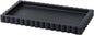 Scalloped Bathroom Vanity Tray for Countertop- Small Concrete Modern Industrial Minimalist Counter Vanity Organizer Tray for Dresser- Decorative Tray-11.8"L x 6.37"W x 1"H- Charcoal Black- Water-proof