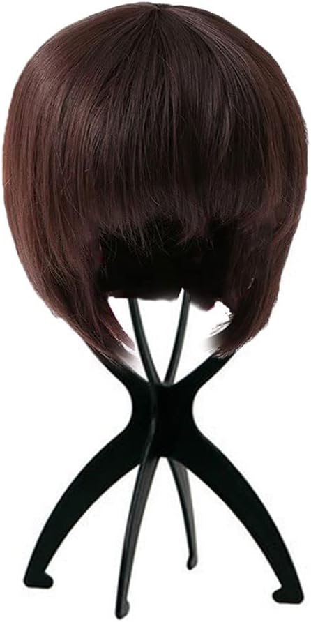 Mydio 3-Piece Plastic Hat Stand - Durable, Stable Cap Rack & Wig Holder (Black)
