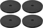 uxcell 4Pack Acrylic Lazy Susan Turntable, 7" Spinner Lazy Susan Turntable Organizer, Acrylic Ball Bearing Rotating Tray for Pantry Spice Rack Decorating, Black