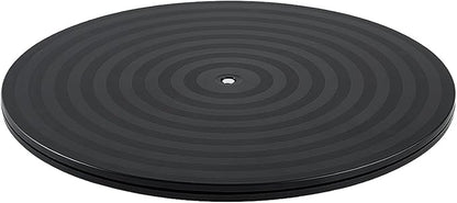 1 Pack 14 Inch Lazy Susan Turntable Heavy Duty Rotating Platform Smooth 360 Swivel for Tabletop, Monitor, Crafts, and TV - Black
