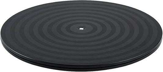 1 Pack 14 Inch Lazy Susan Turntable Heavy Duty Rotating Platform Smooth 360 Swivel for Tabletop, Monitor, Crafts, and TV - Black