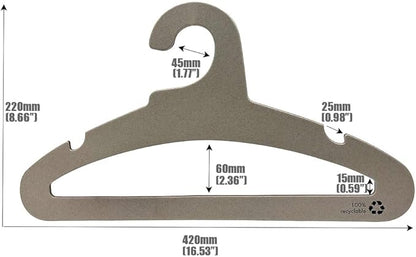 20Pack Koobay 17" Adult Clothes Coat Eco Recyclable Paper Cardboard Shirt Hangers