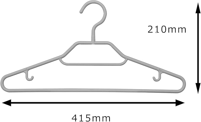 Monocloette Shirt Hangers Set of 5 16.3 inches (41.5 cm) Tie Hook Hitch Hook Camisole Hook Swivel Hook Gray