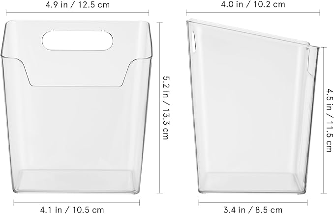 Lurrose 4pcs Cabinet Door Organizer: Wall Mounted Storage Bins - Plastic Shower - Pencil Holder for Shower Bathroom Kitchen Office