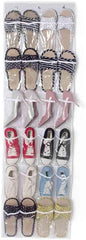 24 Pockets Over The Door Hanging Organizer Shoe Organizer with Stainless Steel Hooks