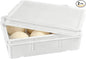 Pizza Dough Proofing Box - Stackable Commercial Quality Trays with Covers (17.7 x 12.6 Inches) - 2 Trays and 2 Covers Perfect as a Bread Proofing Box and Dough Container - Pizza Storage Container