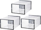TIDTALEO Shoe Storage Boxes 3pcs 34X15.5X24Cm Plastic Shoe Organizer Dustproof Moisture Resistant for High-Top Sneakers and Boots Home Closet