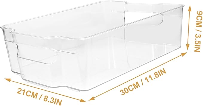 COLLBATH Refrigerator Organizer Bin for Cans Space-saving Clear Beverage Dispenser Holder Efficient Drawer Design for Easy Access to Soda Juices and Drinks Construction