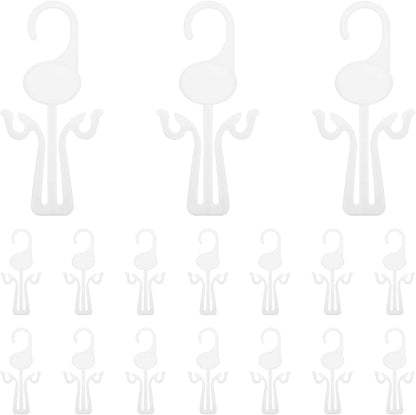 POPETPOP 30pcs Plastic Shoe Holders Hanging Shoe Organizer Hooks for Slippers and Sandals Wall-mounted for Closet and Home Use