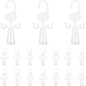 POPETPOP 30pcs Plastic Shoe Holders Hanging Shoe Organizer Hooks for Slippers and Sandals Wall-mounted for Closet and Home Use