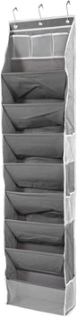Over the Door Shoe Organizer, 8 Tier Hanging Shoe Rack with Large Pockets, Shoes Storage Rack Closet Shoes Holder for Sneakers Boots Heels Wall Dorm