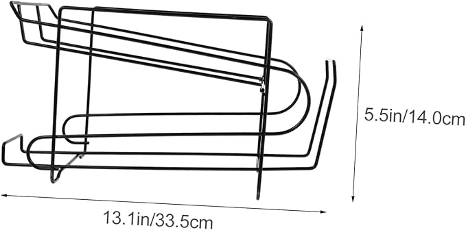 Cabilock 1pc Double Refrigerator Storage Rack for Beer Beverages Black Beverage Organizer for Pantry and Fridge Rolling Design for Easy Access Cans and Bottles Holder