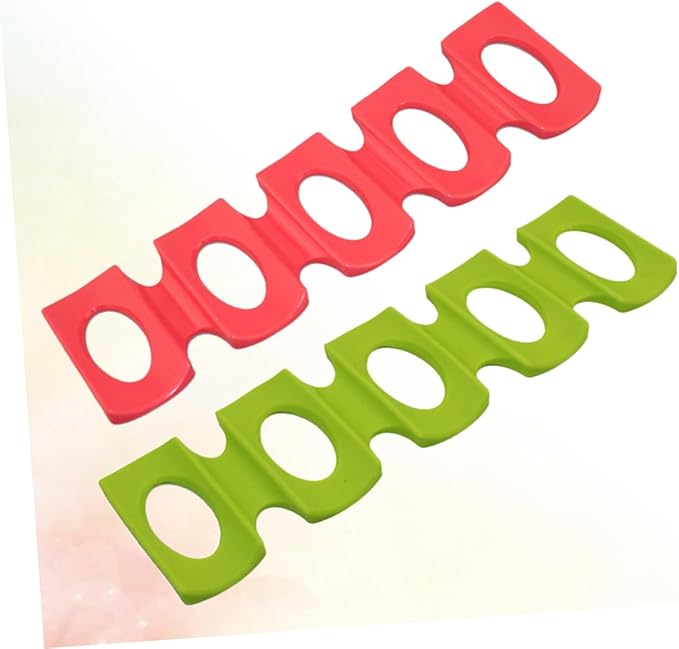 2pcs Silicone Beer Mat Beverage Organizer for Refrigerator Party Use Stacking Drink Holder for Home Bar Office Suitable for Beer Wine Cans Green Red