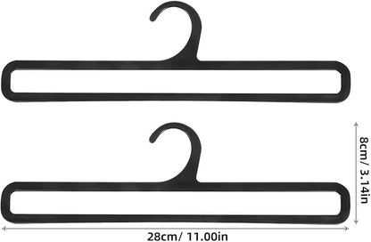 Healifty Multifunctional Scarf Hanger 20-Pack Plastic Organizer for Closet Storage Tie Belt Holder Lightweight Compact 11.02X3.14X0.19 Inch