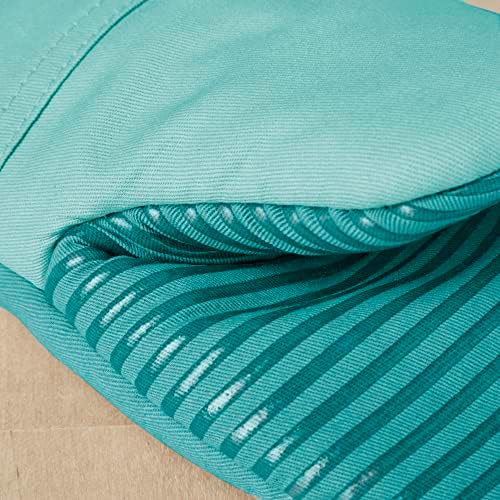 KitchenAid Beacon Two-Tone Non-Slip Mini Oven Mitt Set, Aqua Sky, 5.5"x8", 2 Piece - Image 3
