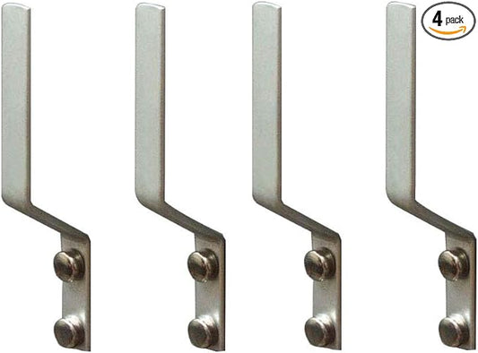 4 Pcs Aluminum Shoes Hooks, Door Wall Mounted Shoes Rack Shelf Organizer for Door Hanging Shoes