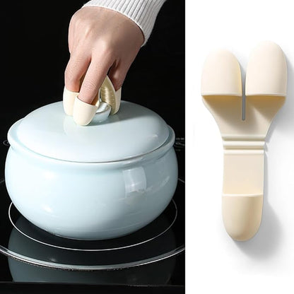 Pair Hot Plate Gripper Anti-Scalding Lightweight Silicone Hot Bowl Clip Holder Finger Sleeves Tips Finger Protector for Hot Bowls Instant Pot Microwave Oven Toaster Air Fryer Steam Oven