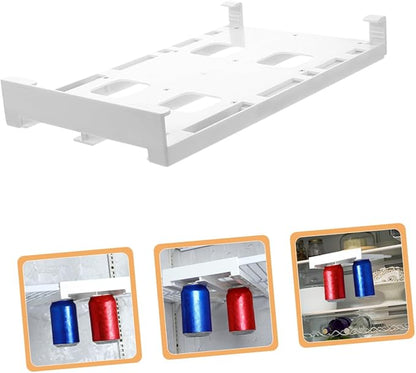 Housoutil 2pcs Space-saving Fridge Soda Can Rack Wire Rack for Drink Storage Beverage Dispenser for Water Soda Beer
