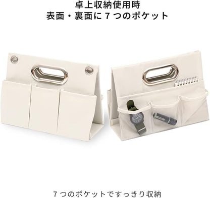 Toyo Case, Strelia Mirado, 2 Way, Pocket Rack, Wall Pocket, Desktop Storage, Desk, Table, Wall Hanging, Living Room, Office, Storage, 7 Pockets, Transparent Pockets, Includes Handles, Remote Control
