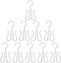 Homoyoyo 10pcs Plastic Shoe Hangers Double Hook Shoe Drying Organizer Slippers Hanging Hooks for Closet Storage and Home Rack