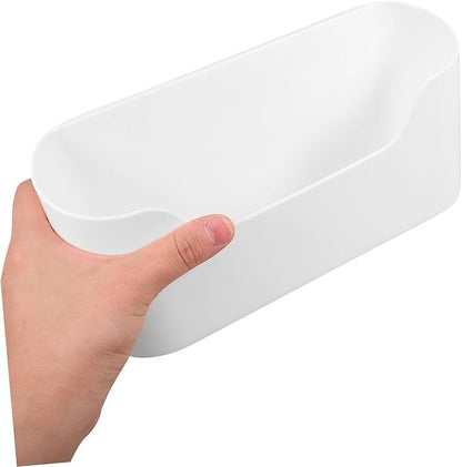 2pcs Wall Mount Kitchen Organizer No Drilling Cabinet Door Storage Box for Sundries Easy Install Adhesive Basket for Office Bathroom and Pantry Elegant Design for Home Decor