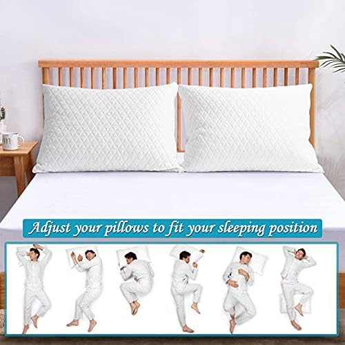 Memory Foam Pillows for Side Sleepers,Firm Pillows Standard Size Set of 2 - Image 7