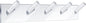 Chunful 1 Pcs Acrylic Wall Mounted Necklaces Organizer with 6 Hooks Clear Adhesive Jewelry Wall Mount Hanging Hooks for Necklaces Bracelets Rings Chains