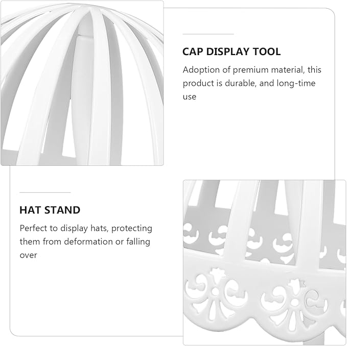 IMIKEYA 2pcs Hat Rack Baby Bonnet Holder Hat Holder Baby Bonnet Rack Display Stands Showing Stand s for Kids Has Polyethylene (pe) White Organizer Child Storage