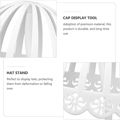 IMIKEYA 2pcs Hat Rack Baby Bonnet Holder Hat Holder Baby Bonnet Rack Display Stands Showing Stand s for Kids Has Polyethylene (pe) White Organizer Child Storage