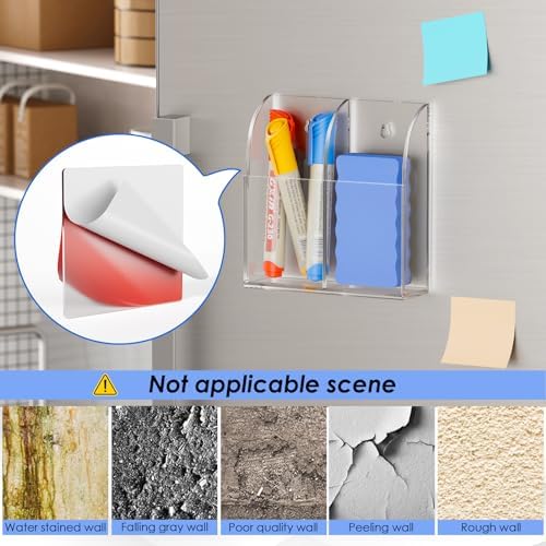MaxGear Wall Marker Holder & Remote Control Organizer 2-Compartment - Image 4