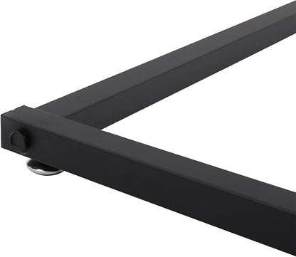 10 Tier Scarf Display Stand, 47.24In Metal Scarf Holder Organizer, Freestanding Scarf Rack for Commercial Clothing Retail Store Towel Rack Ties Belt Pants Hanging Rack (Black)