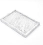 Yew & Tulip Natural Carrara White Marble Vanity Tray, Natural White Marble Serving Tray for Bathroom, Kitchen, Vanity, Home Decor, Wedding etc. (12" x 8" x 1.2")