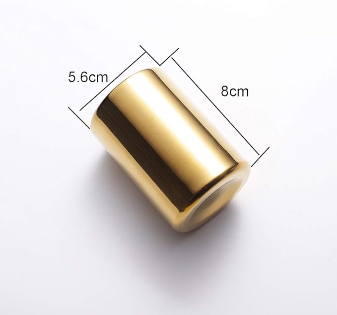 1 Piece Stainless Steel Fruit Fork Holder Cocktail Fork Holder Jar Stainless Steel Kitchen Utensil Holder Food Pick Forks Holder Coffee Spoon Holder Cup, Golden-Tone