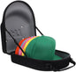 Lids Hat Travel Case – Baseball Cap Carrier for 6 Hats, Durable Black Exterior with Grey Interior, Storage with Handle & Adjustable Shoulder Strap, Hard Hat Organizer for Travel & Closet