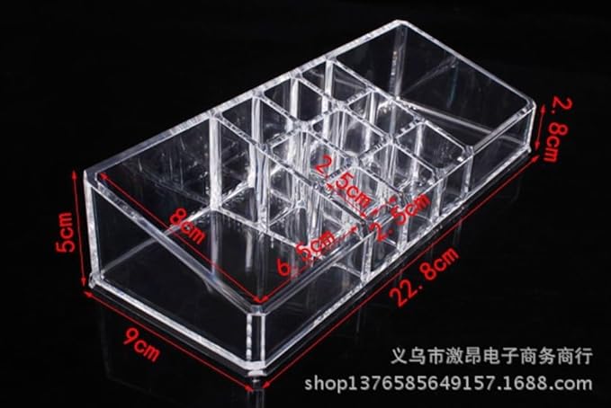 Kamay's Multifunctions Cosmetic Make Up Clear Acrylic Organiser with 11 Sections (SF-1067)