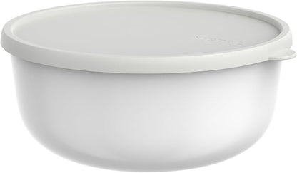 Mepal - Lumina Microwave - Food Storage Containers with Lids for Fridge, Freezer, Steamer & Microwave - Microwave Bowls with Lid - Storage Box - 3000 ml - White