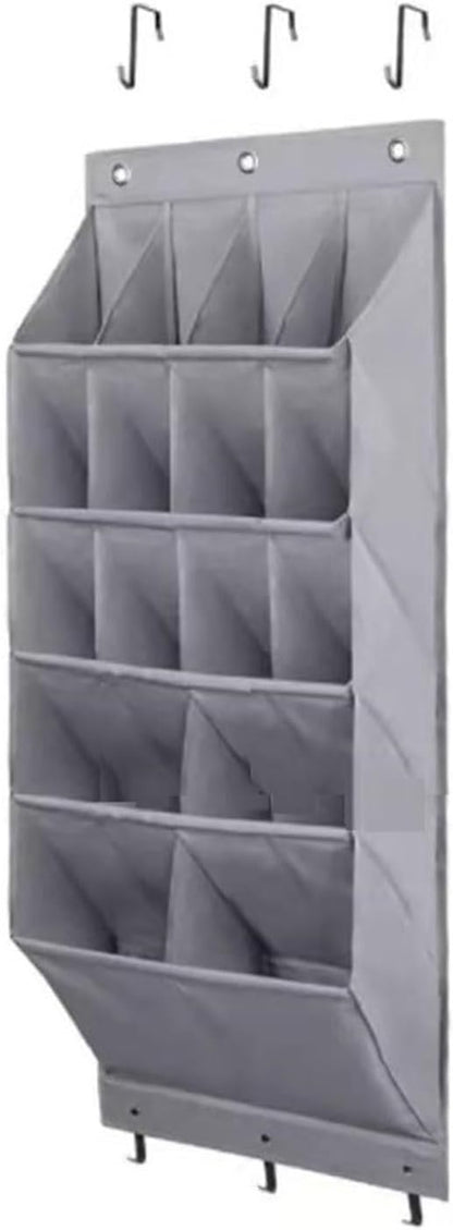 The Door Shoe Organiser Door Rack with Multi Pockets for Multi Pairs of Shoes Hanging Cabinet Hanging Organiser Rack