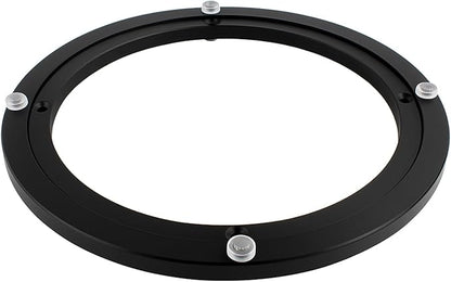 TamBee 10 Inch Lazy Susan Hardware Heavy Duty Metal Rotating Hardware Turntable Bearing Ring 150lb Load Capacity Turntable Lazy Susan parts Mechanism for Cabinets,Table Top and Craft (Base Only, Black