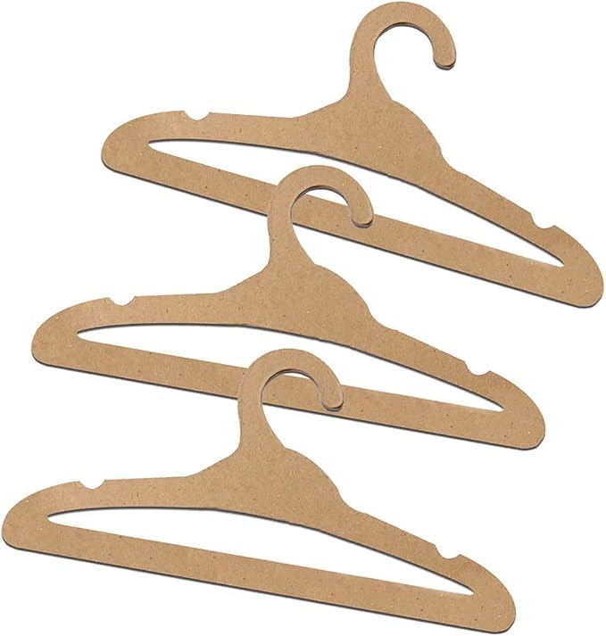 20 PCS Cardboard Hangers, Environmentally Friendly Recycled Paper Clothes Hangers for Adults (15.7x7.5in)