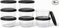 16-Piece Glass Food Storage Containers Set (8 Containers + 8 BPA-Free Lids) | 1-Cup, Leakproof | Microwave, Freezer, Oven & Dishwasher Safe | Ideal for Meal Prep & Pantry Organization, Black