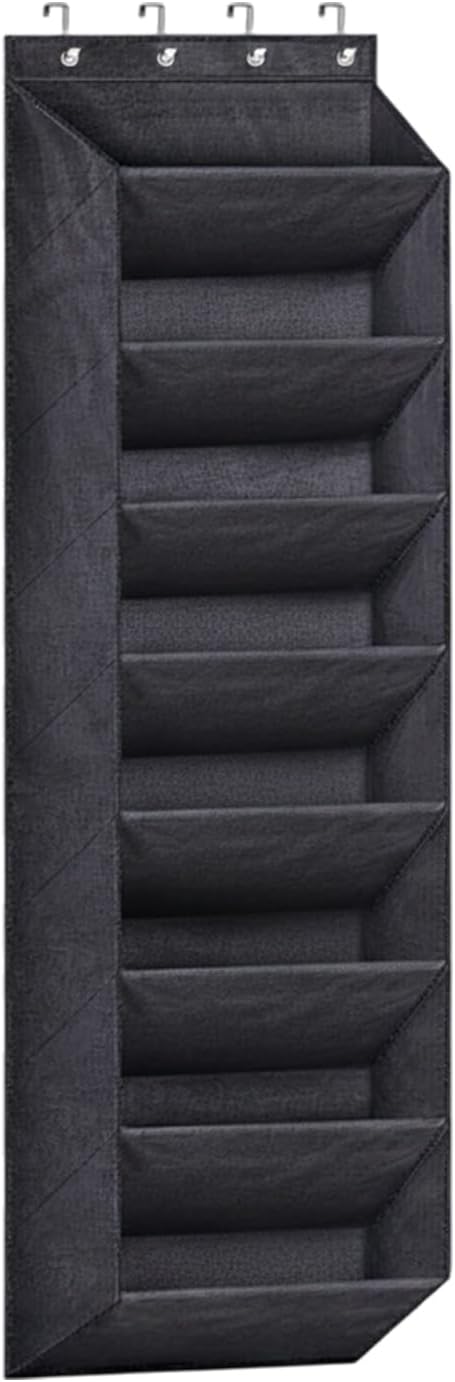 Hanging Shoe Storage Rack - 8 Tiers Organizer Holder, Large Deep Pocket Design, Durable Door Wall Shoe Keeper | Bedroom Closet Dorm for RV Boot Sock Headphone Organization Use