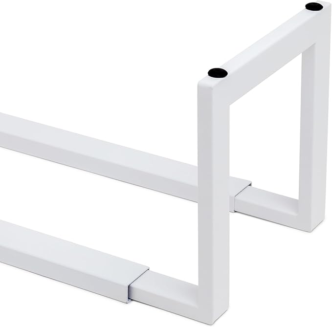 QUALIAZERO 2-Tier Expandable Shoe Rack – Durable Organizer Shelf for Entryways, Bedrooms, Bathrooms, and Laundry Rooms (GLACIER WHITE, 2 PACK)