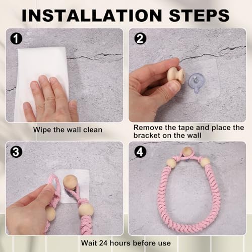 uxcell Toilet Paper Holder, Toilet Tissue Holder Wall Mounted Towel Rings for Home Bathroom Decoration Grey - Image 4