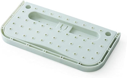 Zerodis Storage Racks Hanging Plastic Shoe Rack Adhesive Slipper Holder No Drilling RV Shoe Storage Organizer Creative Folding Shoes Shelf Space Saving for Wall Mounted (One Size)